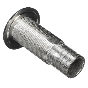ATTWOOD STAINLESS STEEL THRU-HULL STANDARD STRAIGHT BARBED, 1-1/8" INNER DIAMETER