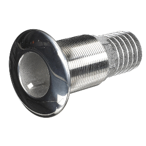 ATTWOOD STAINLESS STEEL THRU-HULL STANDARD STRAIGHT BARBED, 1-1/2" INNER DIAMETER