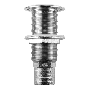 ATTWOOD STAINLESS STEEL SCUPPER VALVE BARBED, 1-1/2" HOSE SIZE