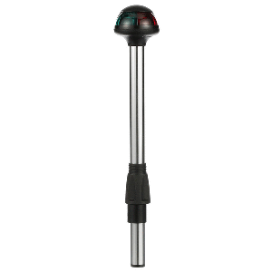 ATTWOOD PULSAR BI-COLOR 2-PIN STOWAWAY LIGHT, 10" STRAIGHT