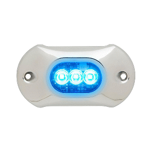 ATTWOOD LIGHTARMOR HPX UNDERWATER LIGHT, 3 LED & BLUE