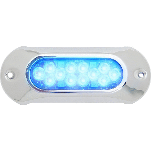 ATTWOOD LIGHTARMOR HPX UNDERWATER LIGHT, 12 LED & BLUE