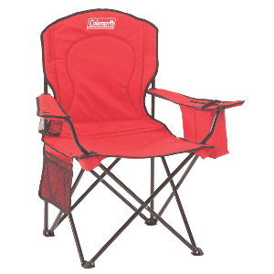 COLEMAN COOLER QUAD CHAIR, RED