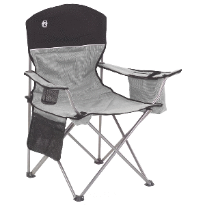 COLEMAN COOLER QUAD CHAIR, GREY & BLACK