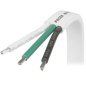 PACER 6/3 AWG TRIPLEX CABLE, BLACK/GREEN/WHITE, SOLD BY THE FOOT