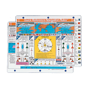 DAVIS QUICK REFERENCE INTERNATIONAL NAVIGATION RULES CARD