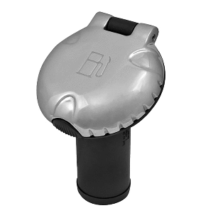 ATTWOOD DECK FILL F/CARBON CANISTER SYSTEM, ANGLED BODY & SCALLOPED CHROME CAP