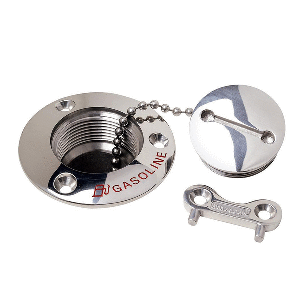 ATTWOOD GASOLINE DECK FILL, 1-1/2" STAINLESS STEEL ALLOY