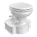 DOMETIC WHITE M65 MARINE GRAVITY TOILET, ELONGATED SEAT SIZE W/FOOT PEDAL