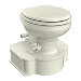 DOMETIC BONE M65 MARINE GRAVITY TOILET, ELONGATED SEAT SIZE W/FOOT PEDAL