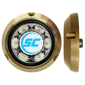SHADOW-CASTER SC3 SERIES BLUE/WHITE BRONZE SURFACE MOUNT UNDERWATER LIGHT