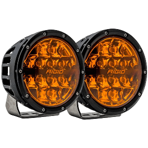 RIGID INDUSTRIES 360 SERIES 6" SPOT W/AMBER PRO LENS, PAIR