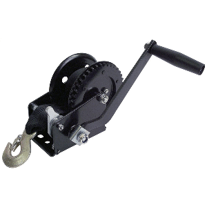 ATTWOOD 1200 LB SINGLE DRIVE WINCH, 2" X 20' NYLON STRAP