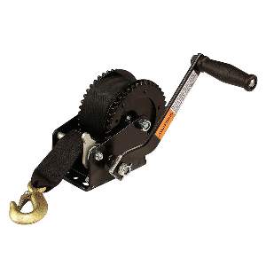 ATTWOOD 2000 LB DUAL DRIVE WINCH, 2" X 20' NYLON STRAP