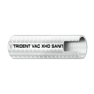 TRIDENT MARINE 1-1/2" X 50' BOX VAC XHD SANITATION HOSE, HARD PVC HELIX, WHITE