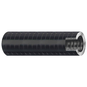 TRIDENT MARINE 1-1/8" X 50' VAC XHD BILGE & LIVE WELL HOSE, HARD PVC HELIX, BLACK