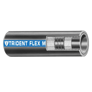 TRIDENT MARINE 1-1/2" X 50' COIL FLEX MARINE WET EXHAUST & WATER HOSE, BLACK