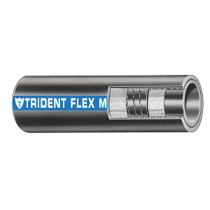 TRIDENT MARINE 1-1/4" X 50' COIL FLEX MARINE WET EXHAUST & WATER HOSE, BLACK