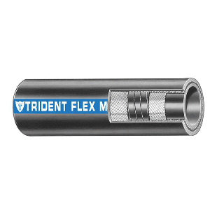 TRIDENT MARINE 1" X 50' COIL FLEX MARINE WET EXHAUST & WATER HOSE, BLACK