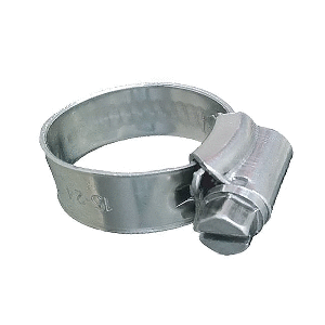 TRIDENT MARINE 316 SS NON-PERFORATED WORM GEAR HOSE CLAMP, 3/8" BAND, 11/32"-25/32" CLAMPING RANGE, 10-PACK, SAE SIZE 6