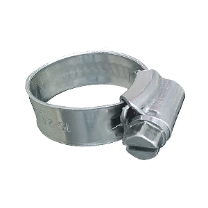 TRIDENT MARINE 316 SS NON-PERFORATED WORM GEAR HOSE CLAMP, 3/8" BAND, 5/8"-15/16" CLAMPING RANGE, 10-PACK, SAE SIZE 8