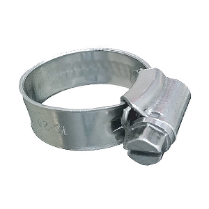 TRIDENT MARINE 316 SS NON-PERFORATED WORM GEAR HOSE CLAMP, 3/8" BAND, (5/16", 9/16") CLAMPING RANGE, 10-PACK, SAE SIZE 3