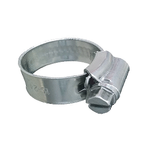 TRIDENT MARINE 316 SS NON-PERFORATED WORM GEAR HOSE CLAMP, 3/8" BAND, (3/4", 1-1/8") CLAMPING RANGE, 10-PACK, SAE SIZE 10