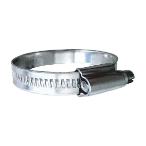 TRIDENT MARINE 316 SS NON-PERFORATED WORM GEAR HOSE CLAMP, 15/32" BAND, (5/8", 15/16") CLAMPING RANGE, 10-PACK, SAE SIZE 8