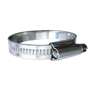 TRIDENT MARINE 316 SS NON-PERFORATED WORM GEAR HOSE CLAMP, 15/32" BAND, (1-1/16", 1-1/2") CLAMPING RANGE, 10-PACK, SAE SIZE 16