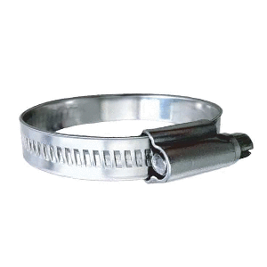 TRIDENT MARINE 316 SS NON-PERFORATED WORM GEAR HOSE CLAMP, 15/32" BAND, (1-3/4", 2-1/4") CLAMPING RANGE, 10-PACK, SAE SIZE 28