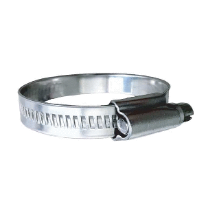 TRIDENT MARINE 316 SS NON-PERFORATED WORM GEAR HOSE CLAMP, 15/32" BAND, (1-1/4", 1-3/4") CLAMPING RANGE, 10-PACK, SAE SIZE 20