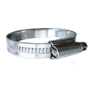 TRIDENT MARINE 316 SS NON-PERFORATED WORM GEAR HOSE CLAMP, 15/32" BAND, (1-1/2", 2") CLAMPING RANGE, 10-PACK, SAE SIZE 24