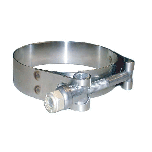 TRIDENT MARINE 316 SS T-BOLT CLAMP, 3/4" BAND, 2.28"-2.59" RANGE, 10-PACK
