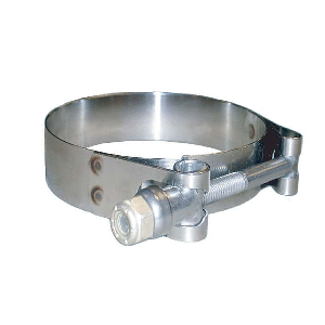 TRIDENT MARINE 316 SS T-BOLT CLAMP, 3/4" BAND, 4.28"-4.59" RANGE, 10-PACK