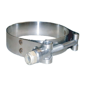 TRIDENT MARINE 316 SS T-BOLT CLAMP, 3/4" BAND, 4.37"-4.94" RANGE, 10-PACK