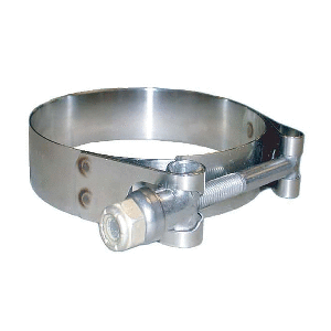 TRIDENT MARINE 316 SS T-BOLT CLAMP, 3/4" BAND, 6.30"-6.74" RANGE, 10-PACK