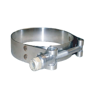 TRIDENT MARINE 316 SS T-BOLT CLAMP, 3/4" BAND, 6.53"-7.10" RANGE, 10-PACK