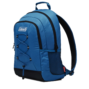 COLEMAN CHILLER 28-CAN SOFT-SIDED BACKPACK COOLER, DEEP OCEAN
