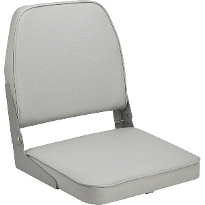 ATTWOOD SWIVL-EZE LOW BACK PADDED FLIP SEAT, GREY