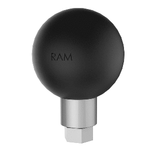 RAM MOUNT BALL ADAPTER W/1/4", 20" THREADED HOLE & HEX POST, C SIZE