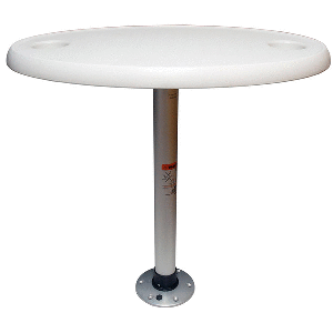 SPRINGFIELD WHITE OVAL TABLE PACKAGE, 18" X 30" THREADLOCK