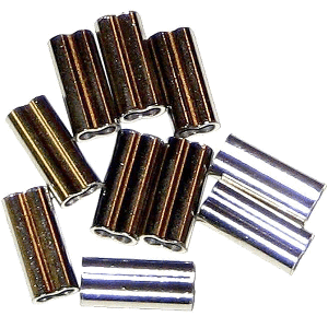 RUPP NICKEL CRIMP SLEEVES, 10 PACK