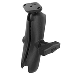 RAM MOUNT RAM DOUBLE SOCKET ARM W/DIAMOND PLATE, C SIZE MEDIUM