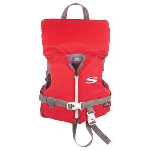 STEARNS CLASSIC INFANT LIFE JACKET, UP TO 30LBS, RED