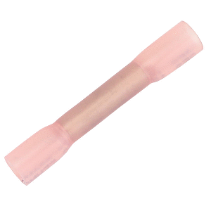 PACER 22-18 AWG HEAT SHRINK BUTT CONNECTOR, 100 PACK