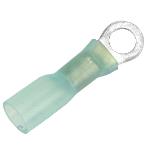 PACER 16-14 AWG HEAT SHRINK RING TERMINAL, #10 STUD SIZE, 3 PACK