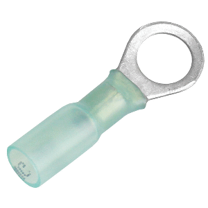 PACER 16-14 AWG HEAT SHRINK RING TERMINAL, 5/16" STUD SIZE, 25 PACK