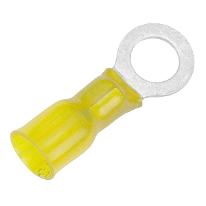 PACER 12-10 AWG HEAT SHRINK RING TERMINAL, 5/16" STUD SIZE, 25 PACK