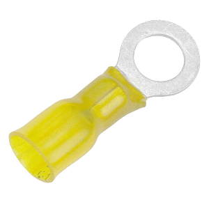 PACER 12-10 AWG HEAT SHRINK RING TERMINAL, 5/16" STUD SIZE, 100 PACK