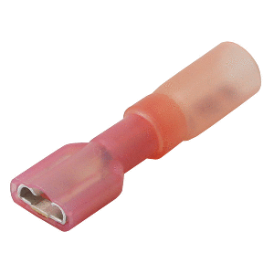 PACER 22-18 AWG HEAT SHRINK FEMALE DISCONNECT, 25 PACK